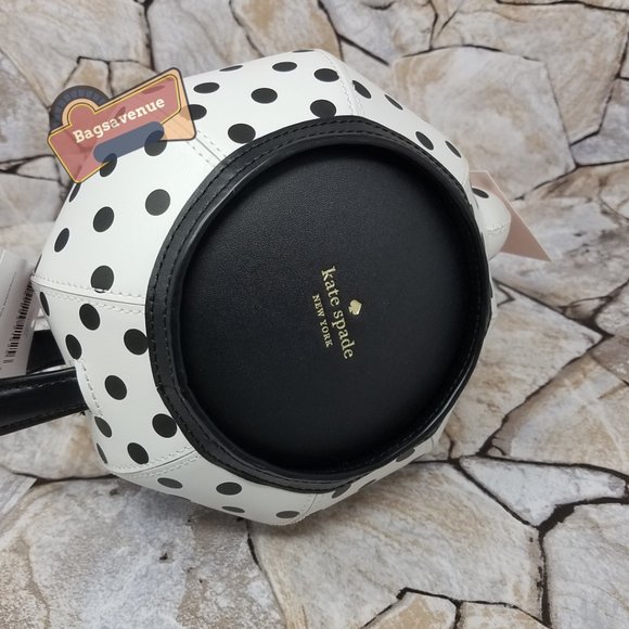 Alice in Wonderland Tea Pot Party Teapot Polka Dot Crossbody Bag Kate Spade - Picture 9 of 10